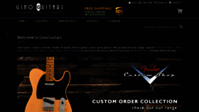 What Ginoguitars.com website looked like in 2021 (3 years ago)