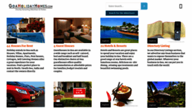 What Goaholidayhomes.com website looked like in 2021 (3 years ago)
