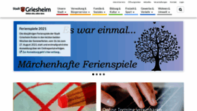 What Griesheim.de website looked like in 2021 (3 years ago)