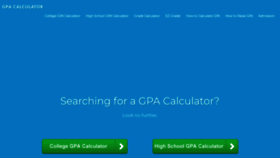 What Gpacalculator.net website looked like in 2021 (3 years ago)