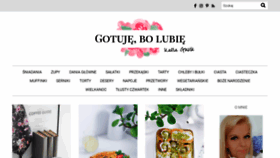 What Gotujebolubie.pl website looked like in 2021 (3 years ago)