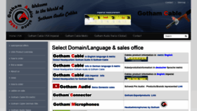 What Gothamcables.com website looked like in 2021 (3 years ago)
