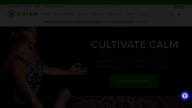 What Gaiam.com website looked like in 2021 (3 years ago)