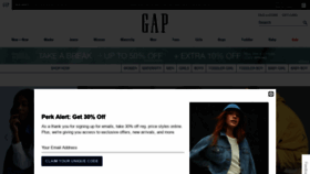 What Gapcanada.ca website looked like in 2021 (3 years ago)