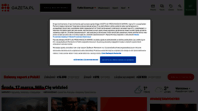 What Gazeta.pl website looked like in 2021 (3 years ago)