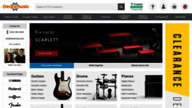 What Gear4music.com website looked like in 2021 (3 years ago)