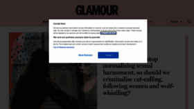 What Glamourmagazine.co.uk website looked like in 2021 (3 years ago)