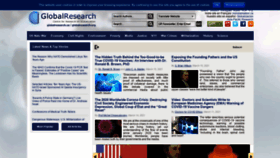 What Globalresearch.ca website looked like in 2021 (3 years ago)