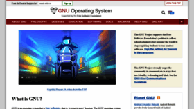 What Gnu.org website looked like in 2021 (3 years ago)
