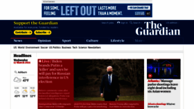What Guardian.co.uk website looked like in 2021 (3 years ago)
