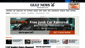 What Gulfnews.com website looked like in 2021 (3 years ago)