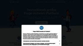 What Gutefrage.net website looked like in 2021 (3 years ago)