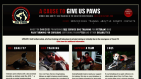 What Giveuspaws.org website looked like in 2021 (3 years ago)