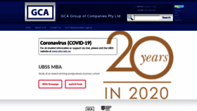 What Gca.edu.au website looked like in 2021 (3 years ago)