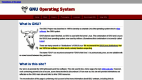 What Gnu.org.ua website looked like in 2021 (3 years ago)