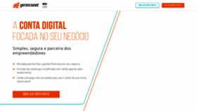 What Gerencianet.com.br website looked like in 2021 (3 years ago)