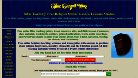 What Gospelway.com website looked like in 2021 (3 years ago)