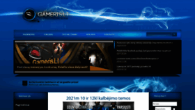 What Gameris.lt website looked like in 2021 (3 years ago)