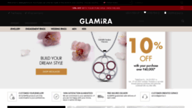 What Glamira.in website looked like in 2021 (3 years ago)