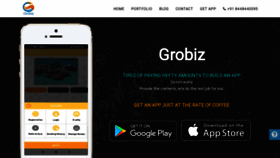 What Grobiz.app website looked like in 2021 (3 years ago)