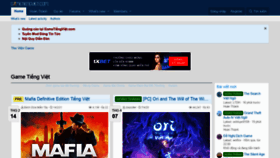 What Gametiengviet.com website looked like in 2021 (3 years ago)