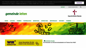 What Gemeinde-leiten.de website looked like in 2021 (3 years ago)