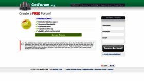 What Getforum.org website looked like in 2021 (3 years ago)