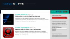 What Getpcsofts.net website looked like in 2021 (3 years ago)