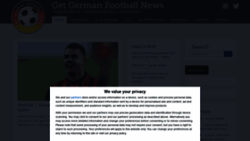 What Getfootballnewsgermany.com website looked like in 2021 (3 years ago)