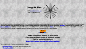 What Georgehart.com website looked like in 2021 (3 years ago)