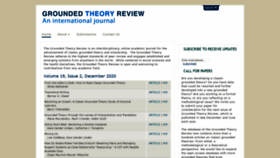 What Groundedtheoryreview.com website looked like in 2021 (3 years ago)