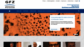 What Gfz-potsdam.de website looked like in 2021 (3 years ago)