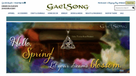 What Gaelsong.com website looked like in 2021 (3 years ago)