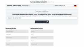 What Gebetszeiten.zone website looked like in 2021 (3 years ago)
