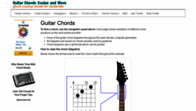 What Guitar-chords.org.uk website looked like in 2021 (3 years ago)