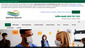 What Griffinhealth.org website looked like in 2021 (3 years ago)
