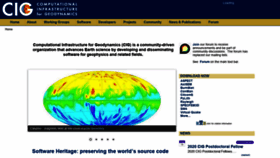 What Geodynamics.org website looked like in 2021 (3 years ago)