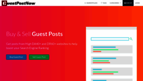 What Guestpostnow.com website looked like in 2021 (3 years ago)