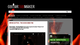 What Guitartabmaker.com website looked like in 2021 (3 years ago)