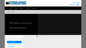 What Gateway.futa.edu.ng website looked like in 2021 (3 years ago)