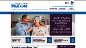 What Georgetownhomecare.com website looked like in 2021 (3 years ago)