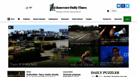 What Gloucestertimes.com website looked like in 2021 (3 years ago)