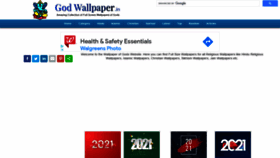 What Godwallpaper.in website looked like in 2021 (3 years ago)
