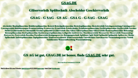 What Gsag.de website looked like in 2021 (3 years ago)
