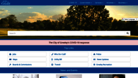 What Greeleygov.com website looked like in 2021 (3 years ago)