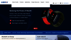 What Goodix.com website looked like in 2021 (4 years ago)