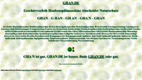 What Ghan.de website looked like in 2021 (3 years ago)