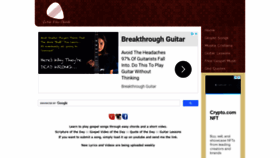 What Guitarvideochords.com website looked like in 2021 (3 years ago)