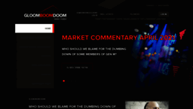 What Gloomboomdoom.com website looked like in 2021 (3 years ago)