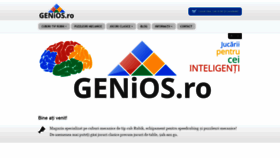 What Genios.ro website looked like in 2021 (3 years ago)
